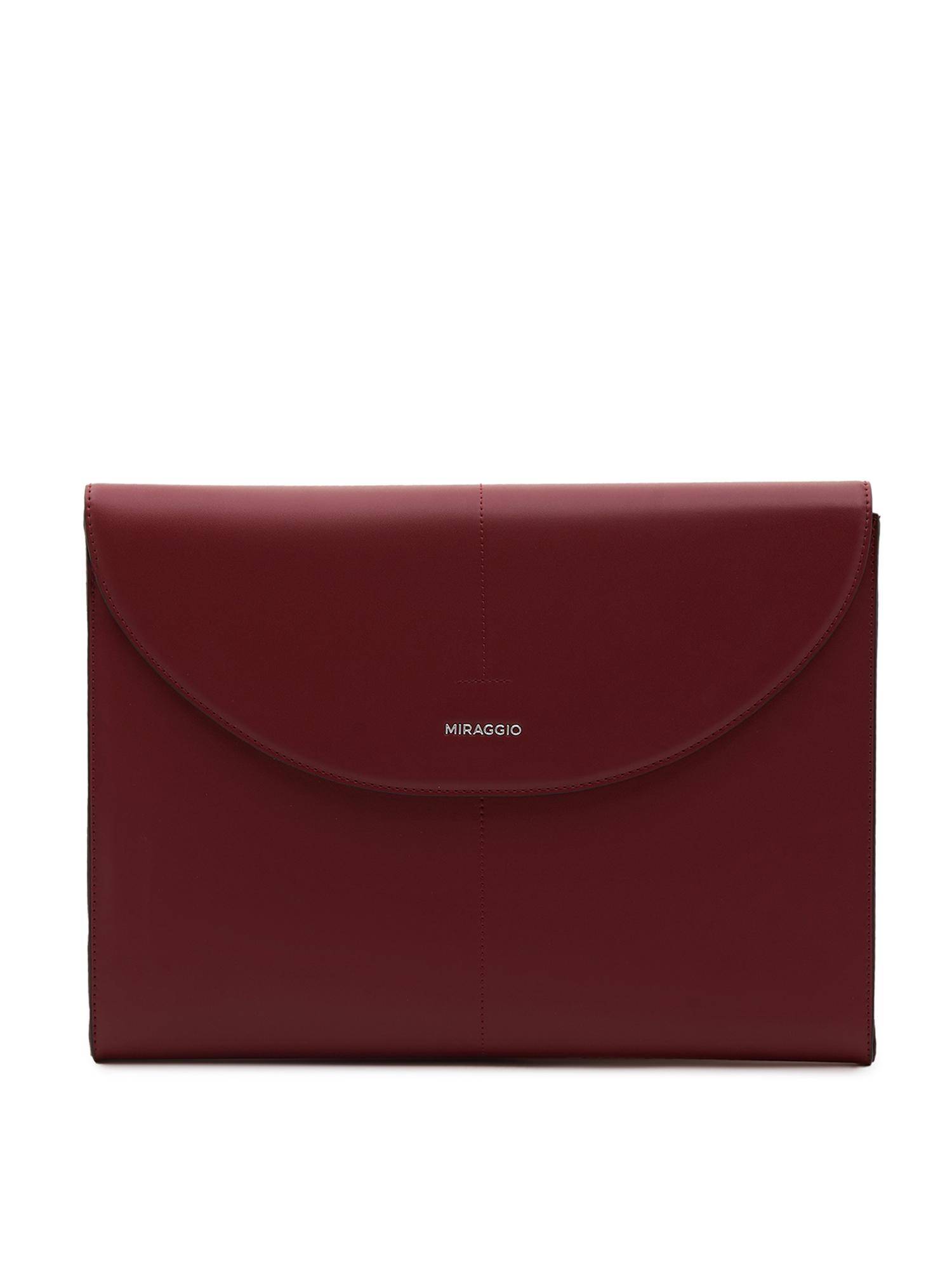 MIRAGGIO Ziro 14 Inch Laptop Sleeve Bag - Wine (M)