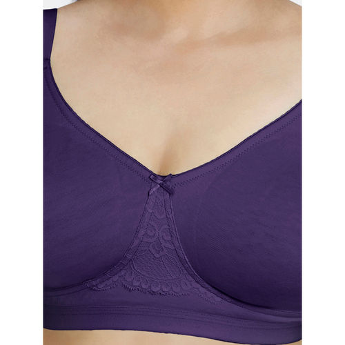 Buy Zivame Women's Polyester Blend Wirefree Seamless Non Padded Minimizer  Bra (NCESP07-Parachute Purple 40) at