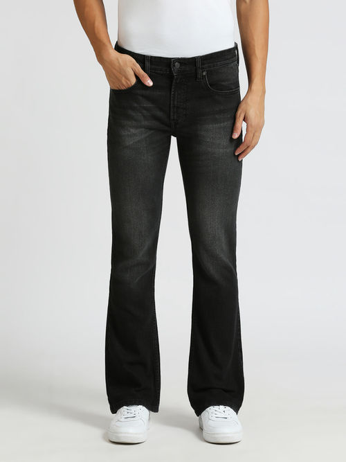 Pepe Jeans Black Mid Rise Bootcut Jeans