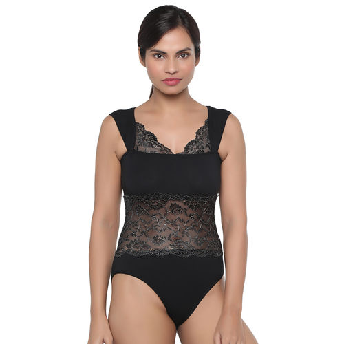 Black lace bodysuit