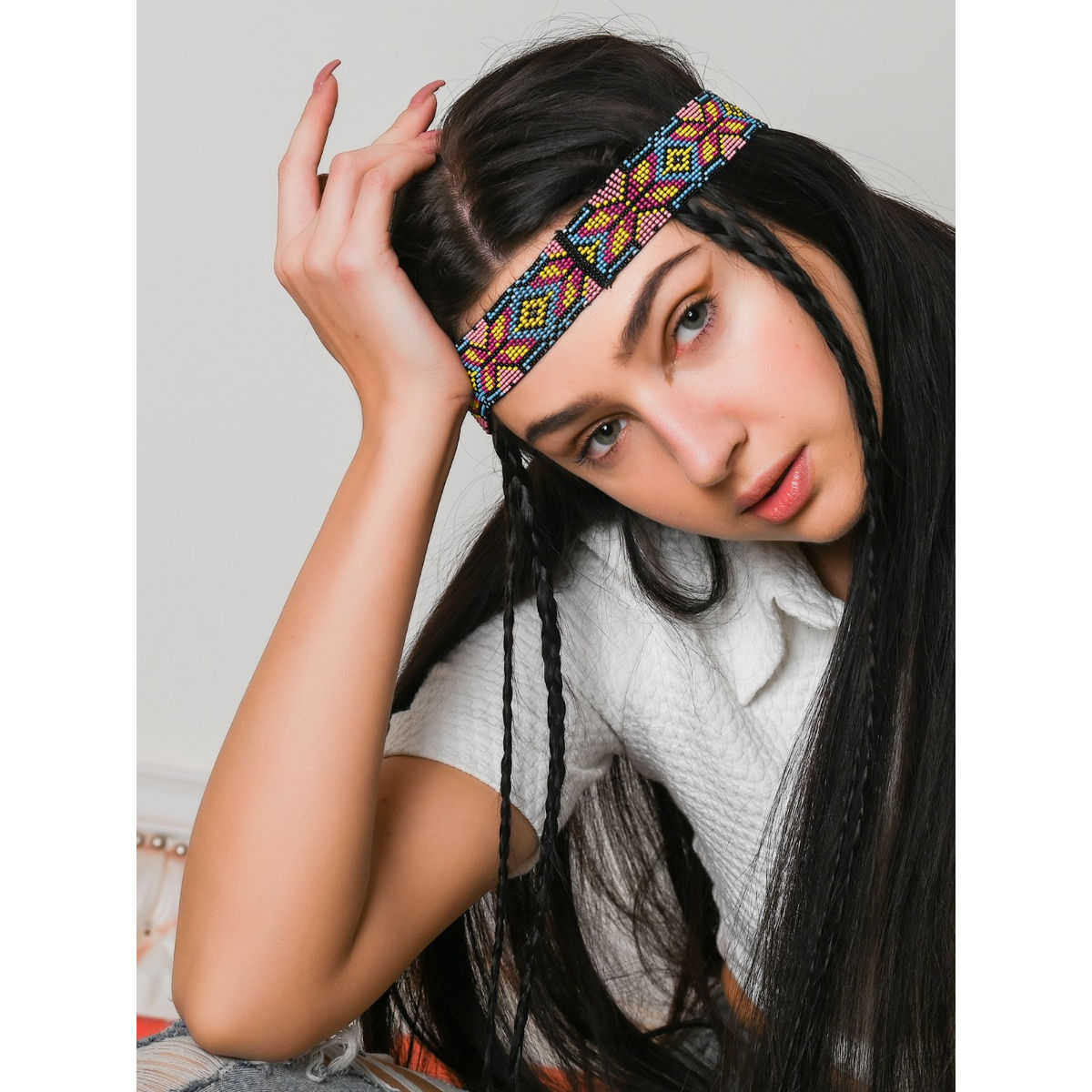 Blueberry Hair Accessories  Buy Blueberry White Sequins And Beads  Embellished Black Satin Knot Hair Band Online  Nykaa Fashion