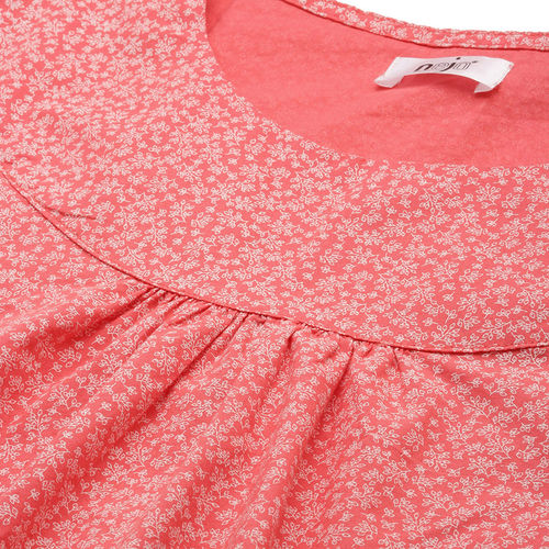 Buy Nejo Feeding-Nursing Maternity Midi Night Dress - Pink Online