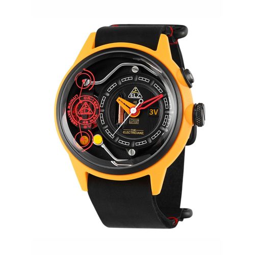 THE ELECTRICIANZ Zz-A1A 01 Nylon Swiss Design Led Inhouse Electric Module  Watch for Men (M)
