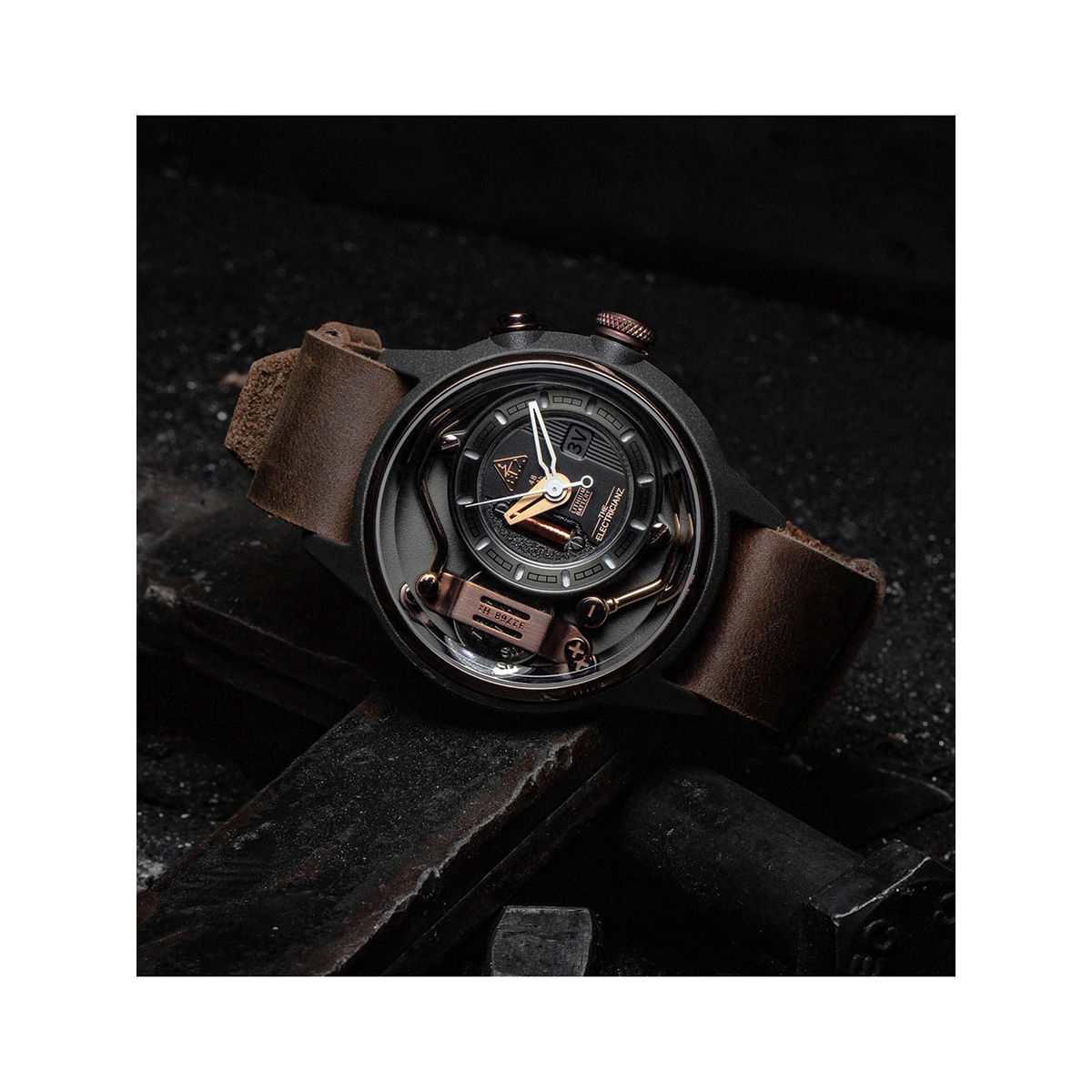 THE ELECTRICIANZ Zz-A1C 02 Nylon Swiss Design 4 Led Inhouse Electric Module Watch for Men (M)