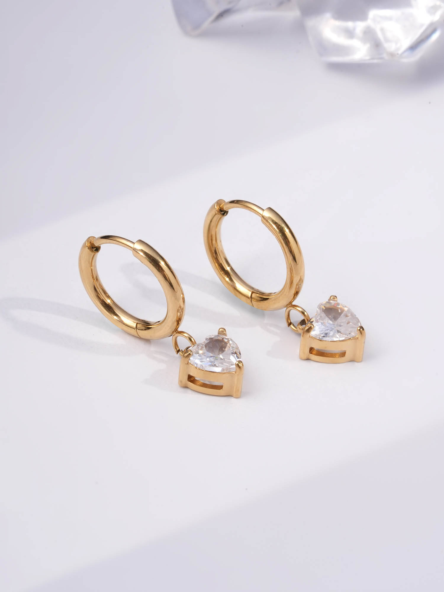 Palmonas Diamond Drift Hoops For Women - Waterproof And Anti-Tarnish