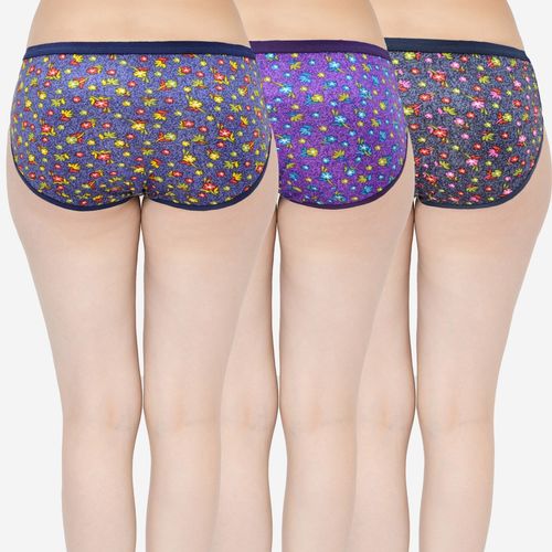 Buy Groversons Paris Beauty Women's Super Combed Cotton Hipster Panty-Assorted  - Multi-Color Online