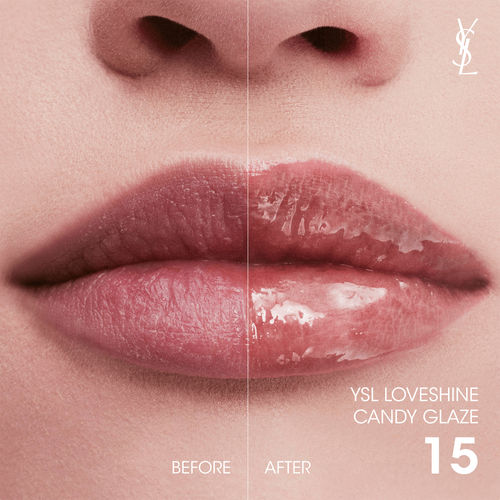 Yves Saint Laurent Loveshine Candy Glaze 15 Showcasing Nude
