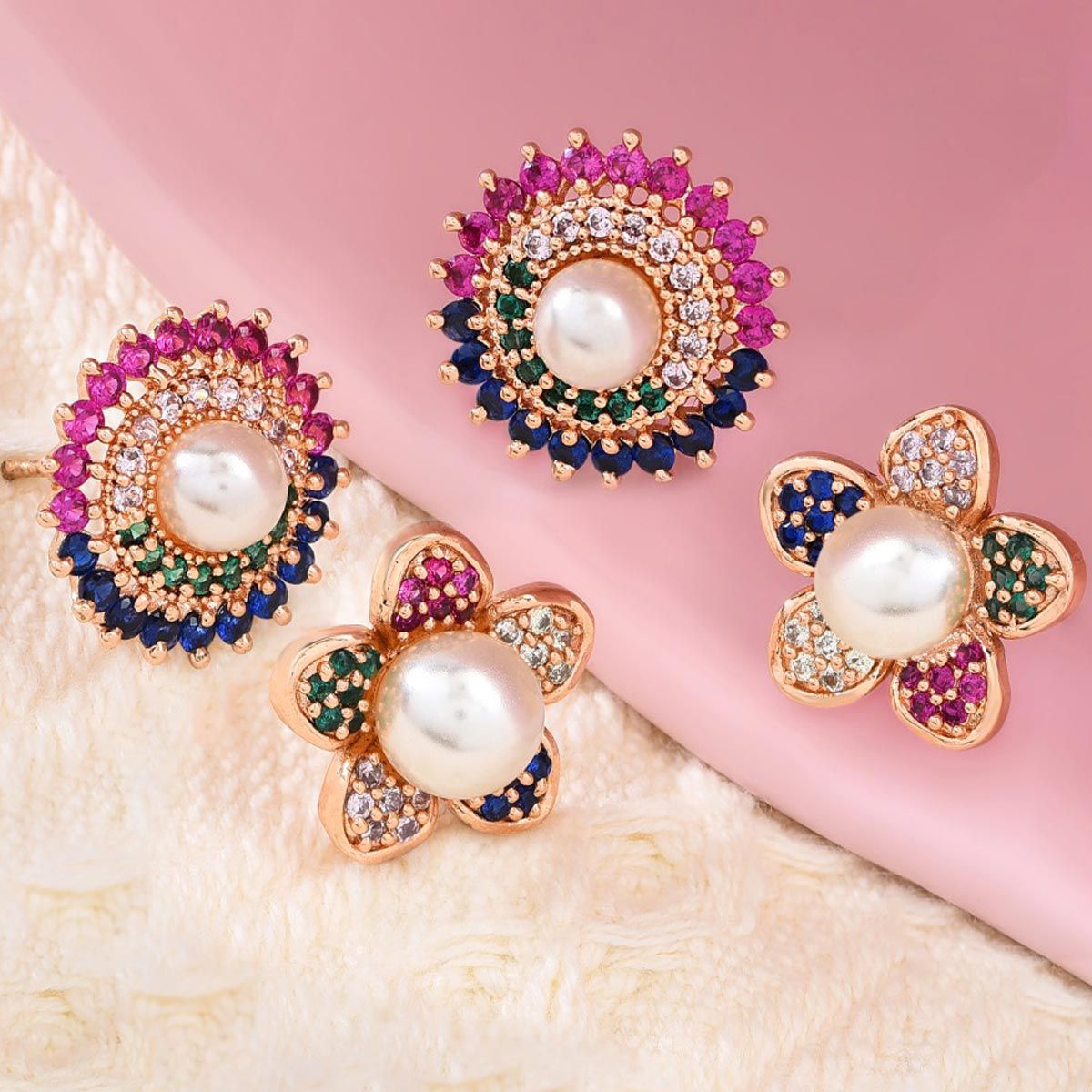 Zaveri pearls deals earrings studs