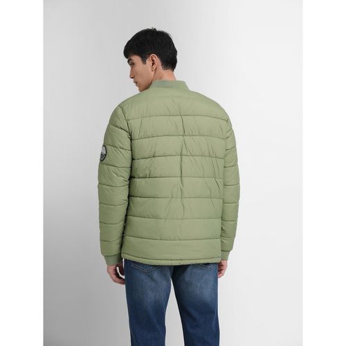 Buy Jack Jones Green Puffer Bomber Jacket Online