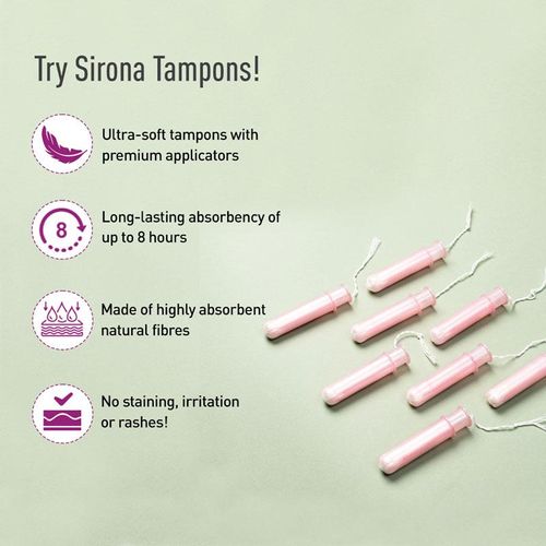 Buy SIRONA FDA Approved Premium Non Applicator Tampons - Regular Flow  Online at Best Price of Rs 215.35 - bigbasket