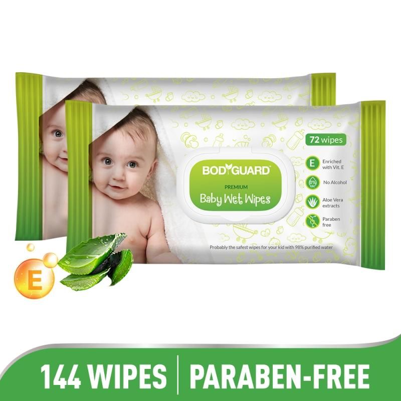 Bodyguard Aloe Vera Based Natural Wet Wipes For Babies With Goodness Of Vitamin E