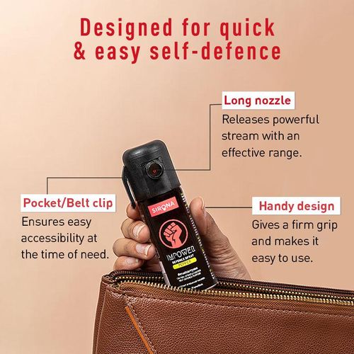 Buy Impower Self Defence Pepper Sprays (3) For Women Safety, 100% Non  Toxic, Pocket Size & Easy To Carry Online