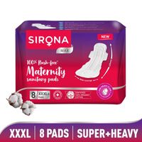 Rash-Free Sanitary Pads Micro Thin Ultra Soft Superior Absorbency (Pack of  12 Pads: All XL - For Heavy Flow (Overnight) -White Disposal Pouch with