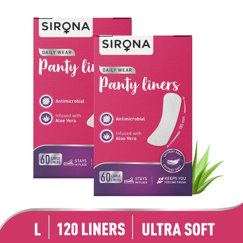 Buy Sirona Ultra Thin Premium Panty Liners (Regular Flow) - 60 Counts -  Large Online at Best Prices in India - JioMart.