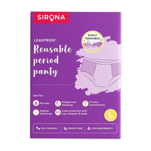 Buy Sirona Reusable Period Panties (L), Leak Proof Protection For Periods,  Urinary & Vaginal Discharge Online