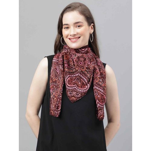 Tossido Brown Paisley Scarf Bag Scarf