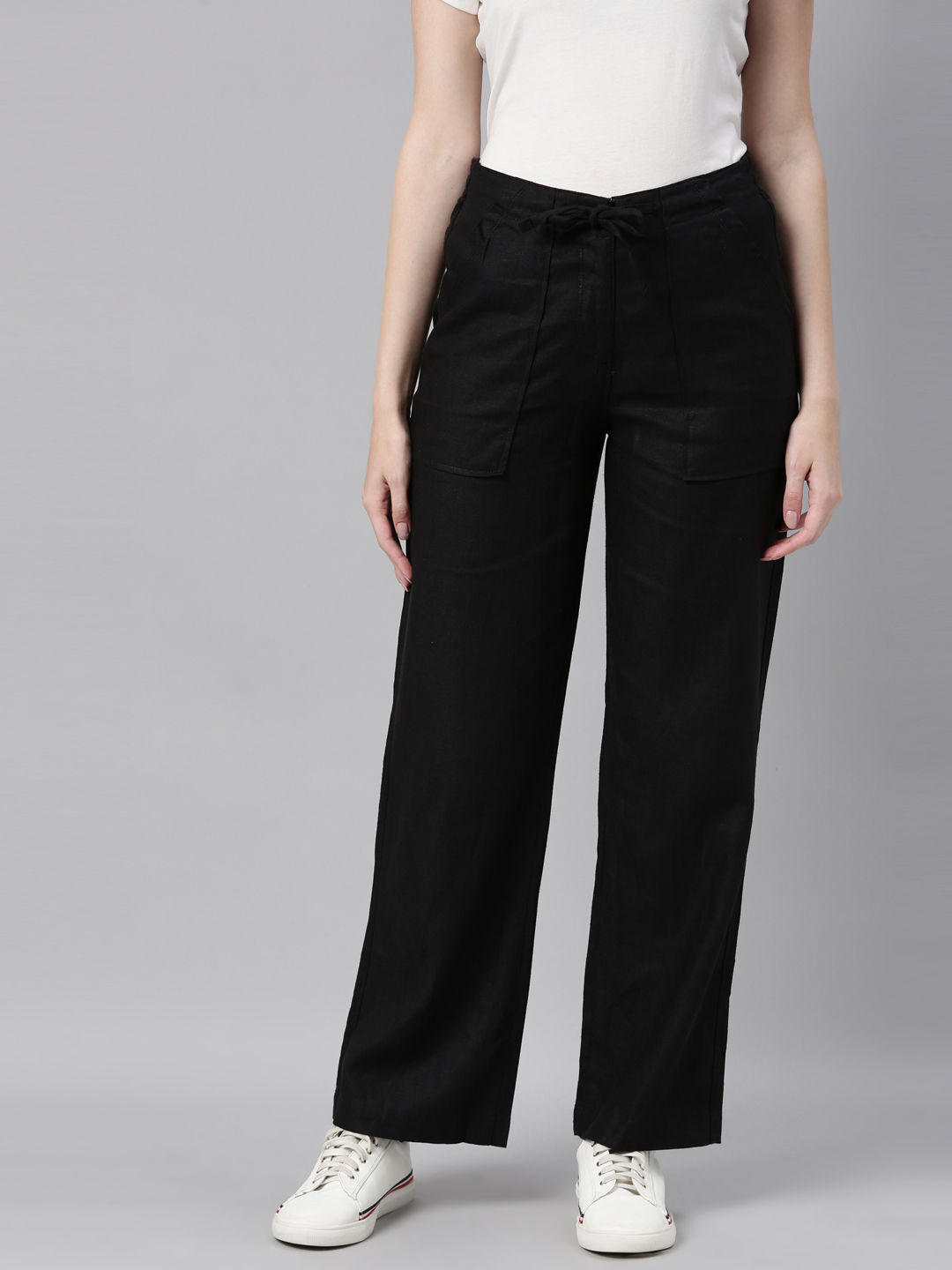 Go Colors Pants  Buy Go Colors Women Jean Grey Linen Cargo Pant Online   Nykaa Fashion