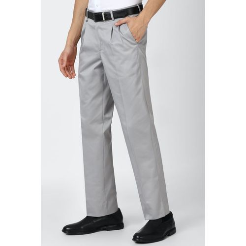 Buy Van Heusen Grey Trousers Online