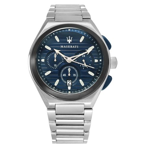 Maserati Triconic Chronograph|Date Analog Dial Blue Color Men's Watch-  R8873639001