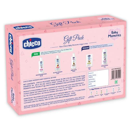 Buy Chicco Baby Moments Essential Gift Set For Babies - Pink Online