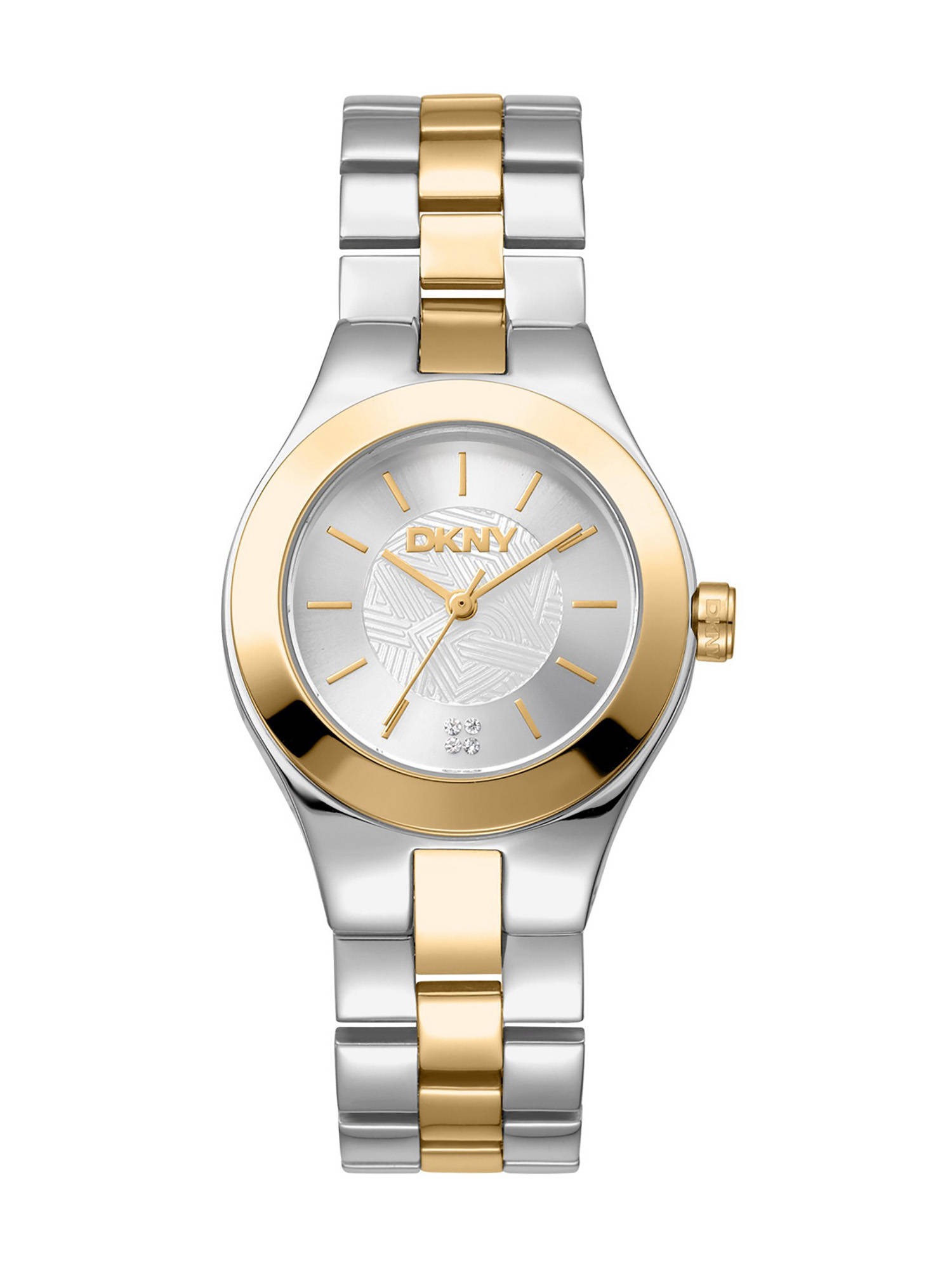 DKNY Parsons Midi Analog Silver Round Dial Womens Watch - DK1L026M0065
