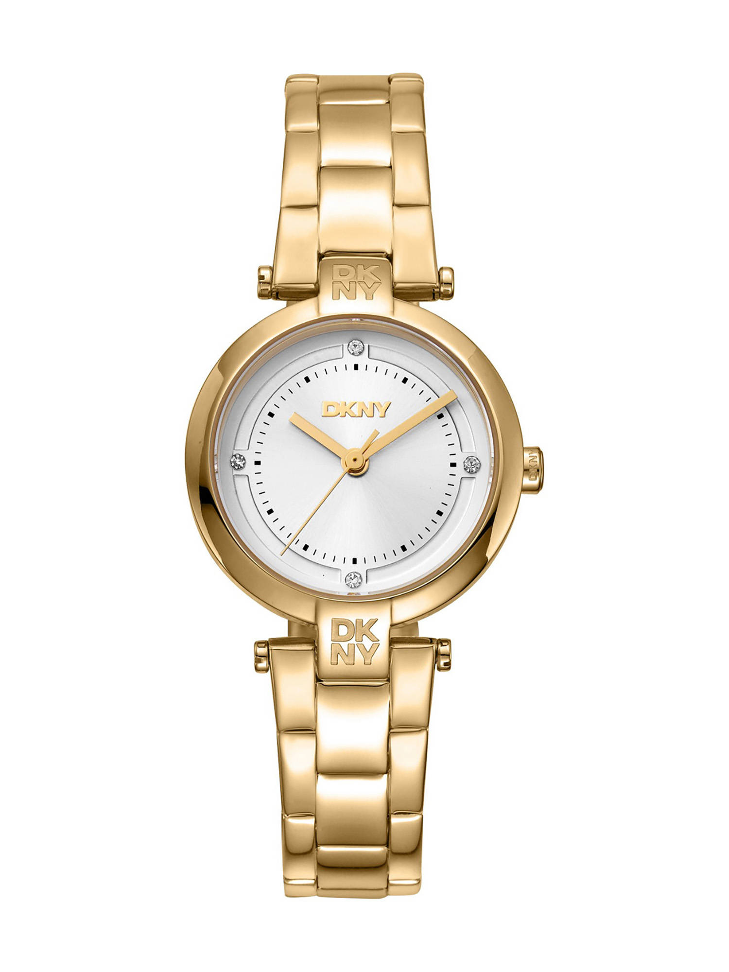 DKNY Essential Mini Analog Silver Round Dial Womens Watch - DK1L043M0055