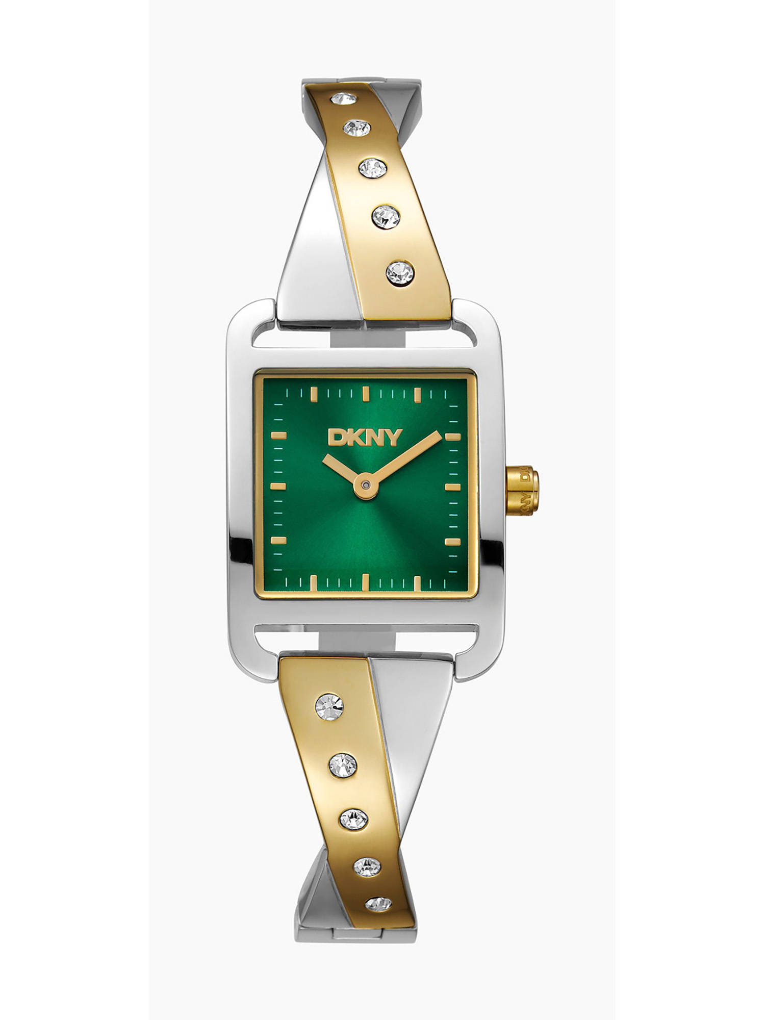 DKNY City Bangle Analog Green Square Dial Womens Watch - DK1L005M0045