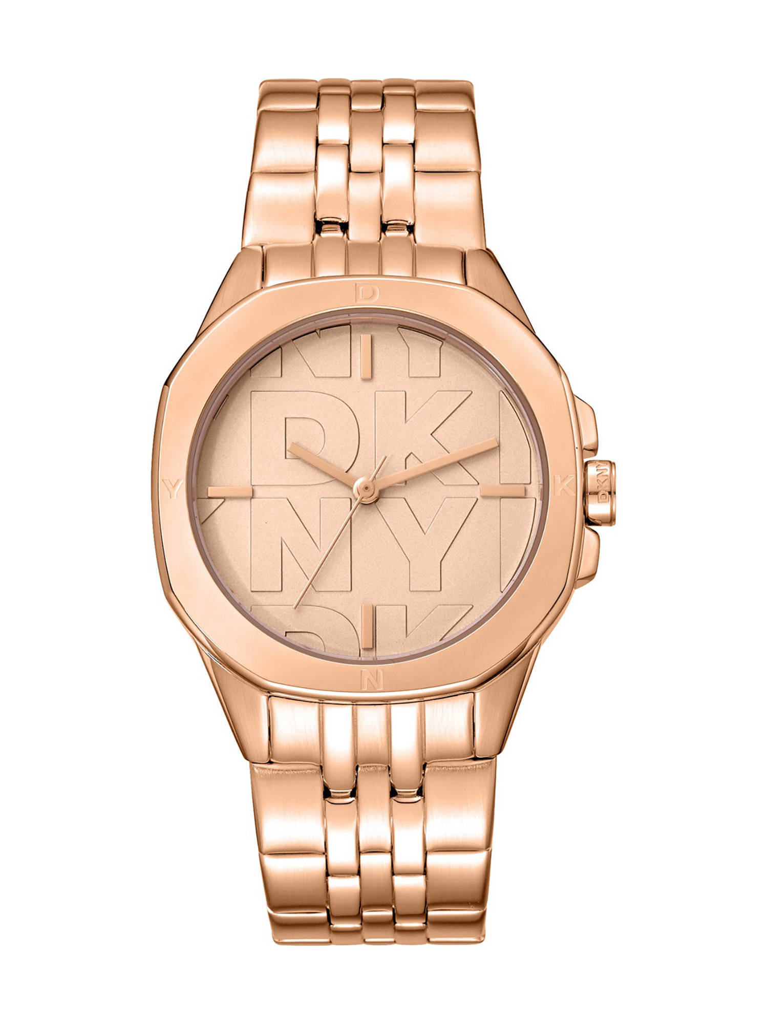 DKNY Brooklyn Midi Analog Rose Gold Round Dial Womens Watch - DK1L012M0075