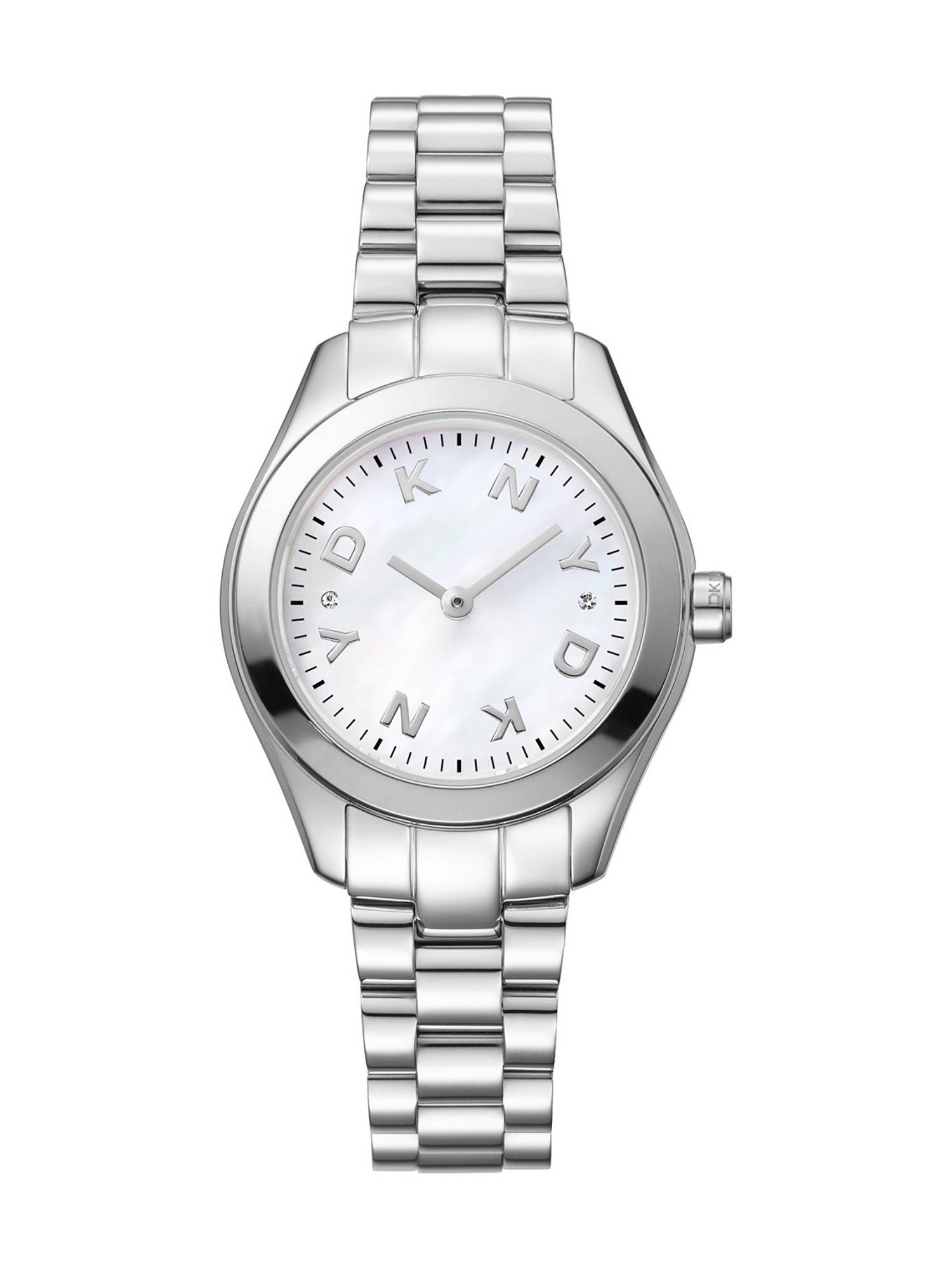 DKNY Astoria Logo Analog White Round Dial Womens Watch - DK1L033M0045