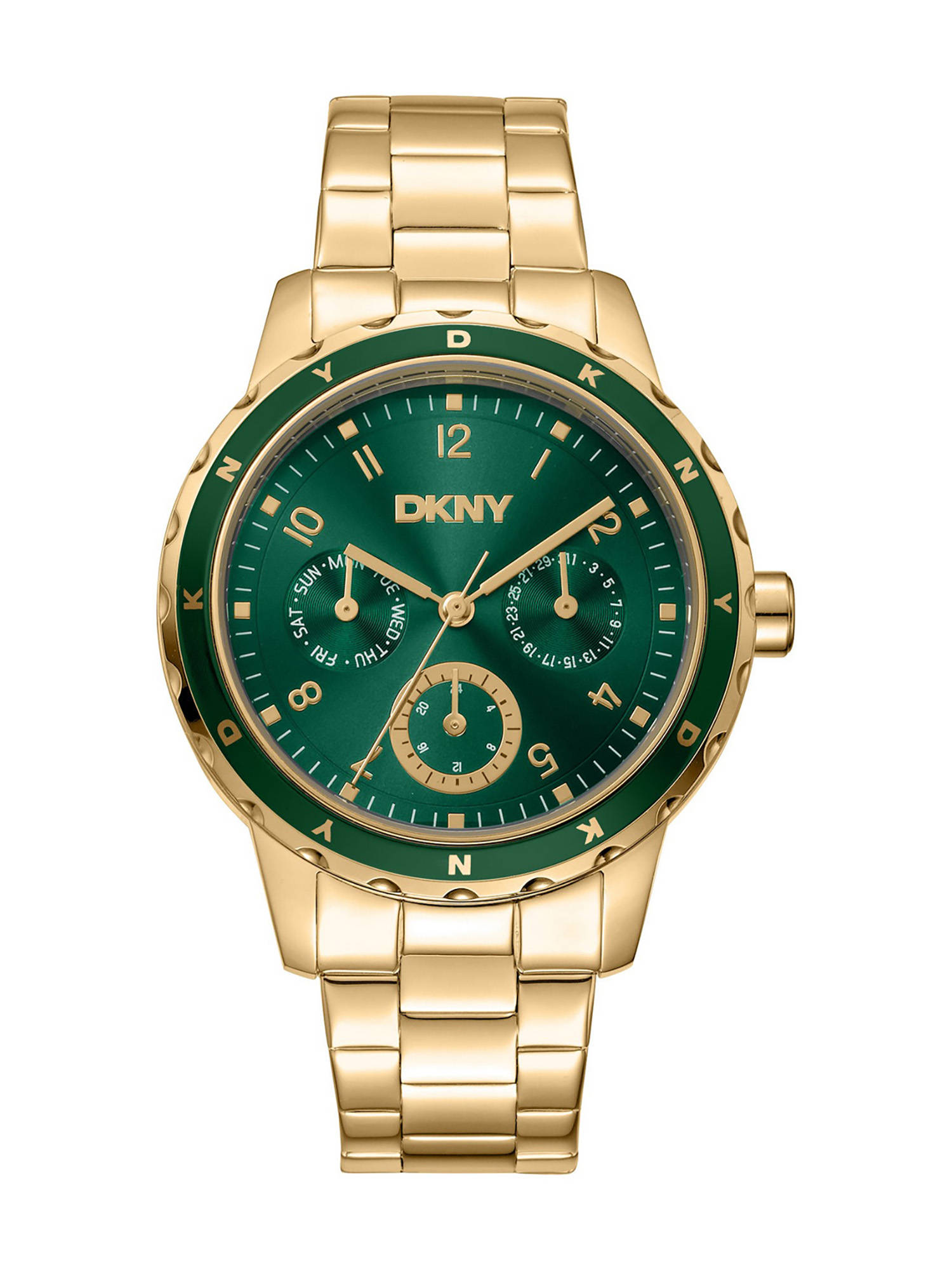 DKNY Park Ave Multi Multifunction Green Round Dial Womens Watch - DK1L054M0055