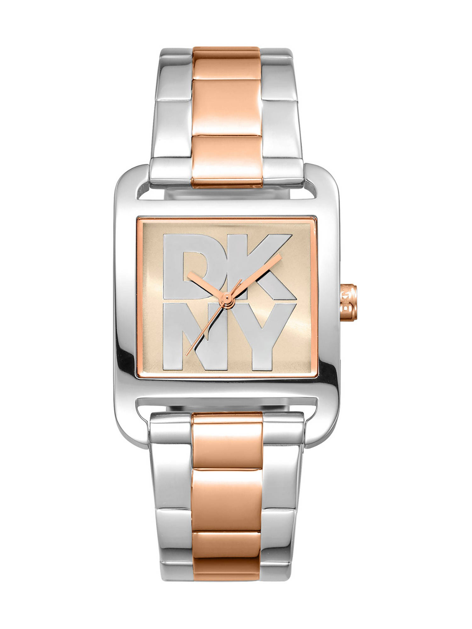DKNY City Maxi Analog Rose Gold Square Dial Womens Watch - DK1L001M0085