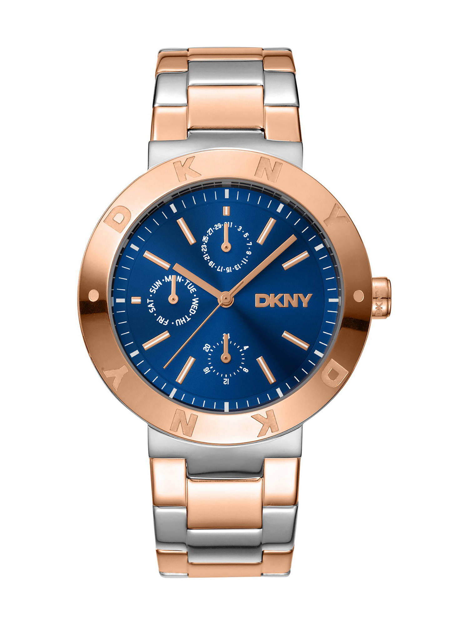 DKNY Eastside Maxi Multifunction Blue Round Dial Womens Watch - DK1L022M0075