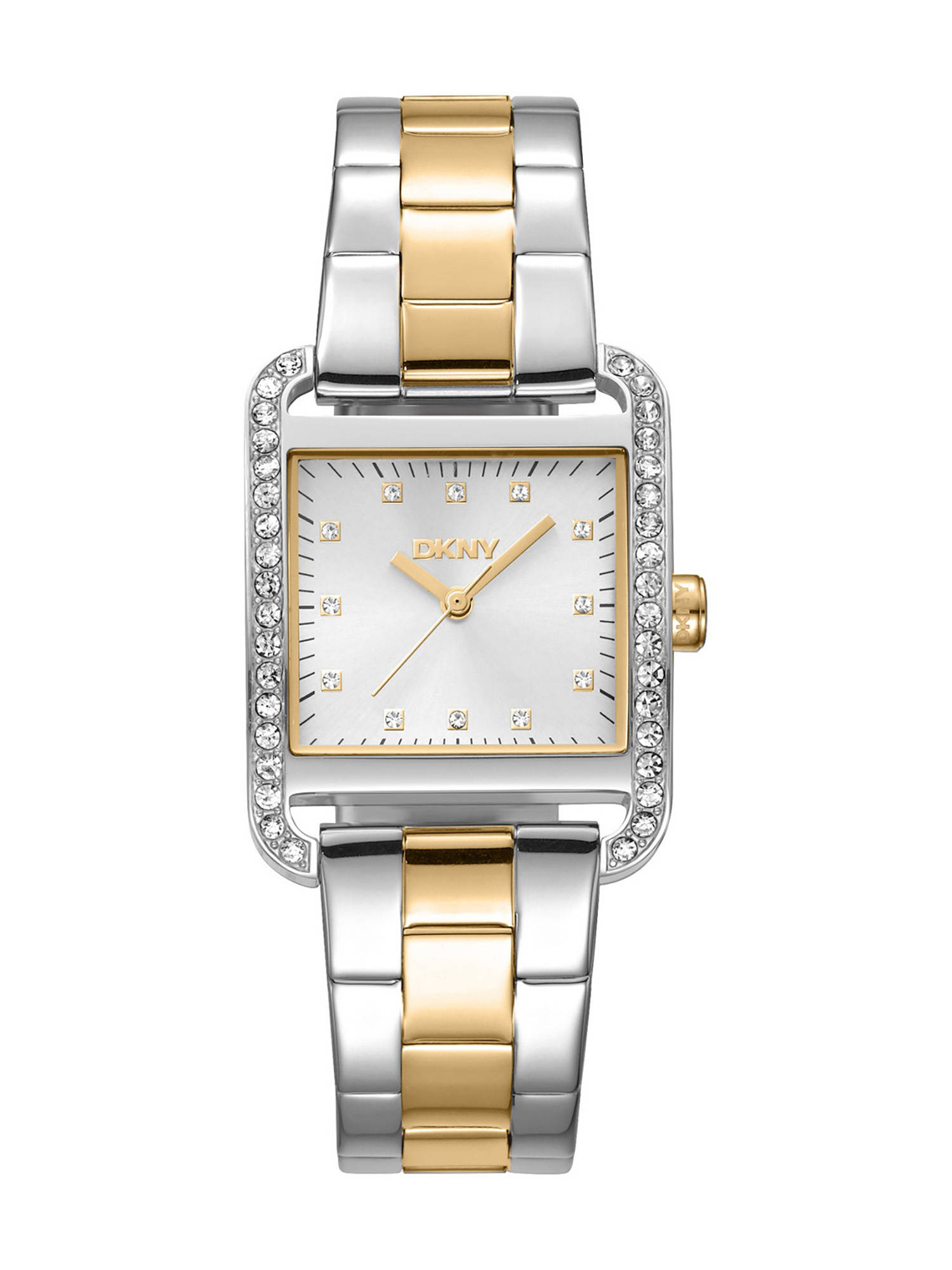 DKNY City Glitz Analog Silver Square Dial Womens Watch - DK1L003M0045