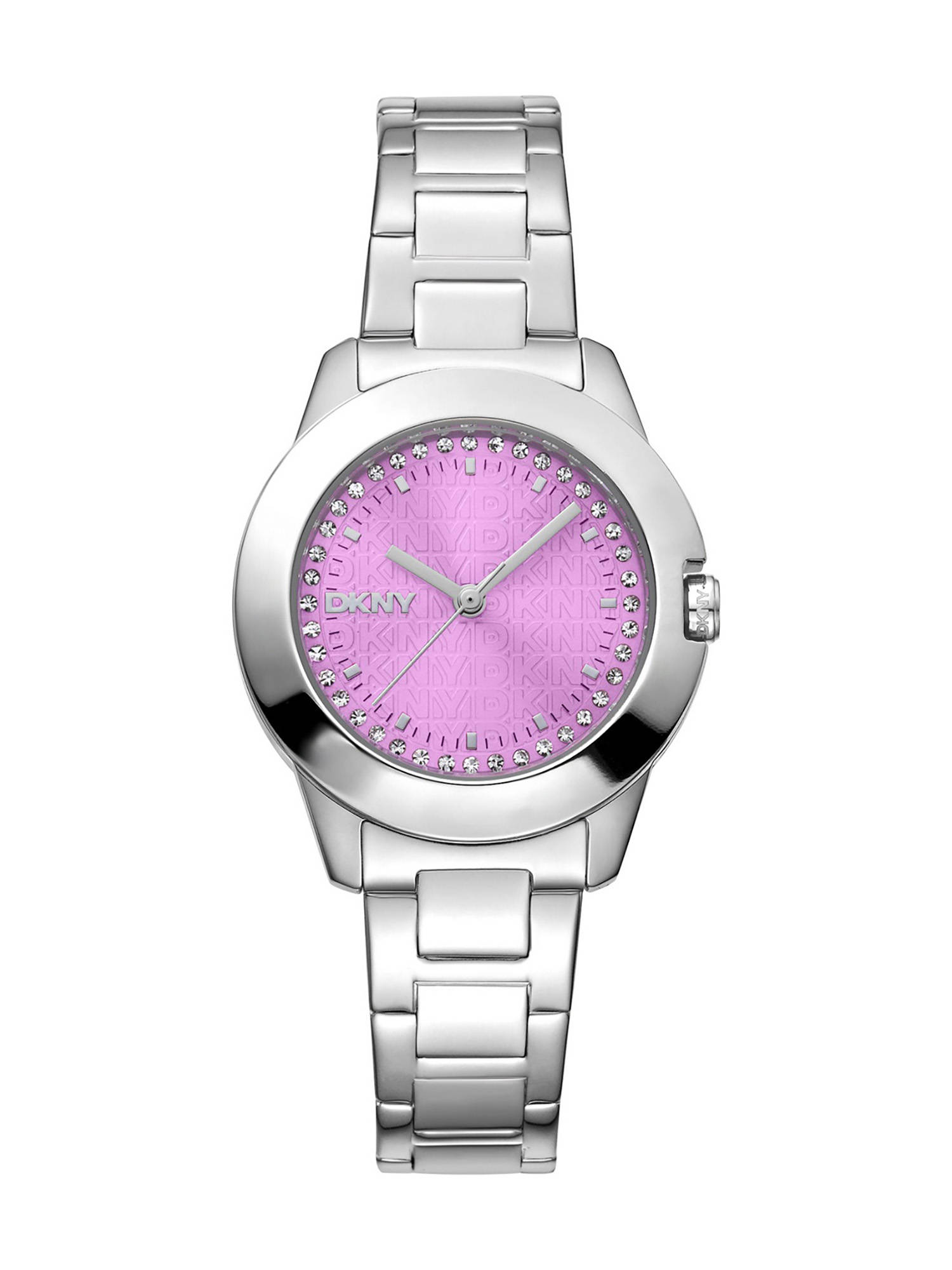 DKNY Park Ave Logo Analog Pink Round Dial Womens Watch - DK1L021M0045