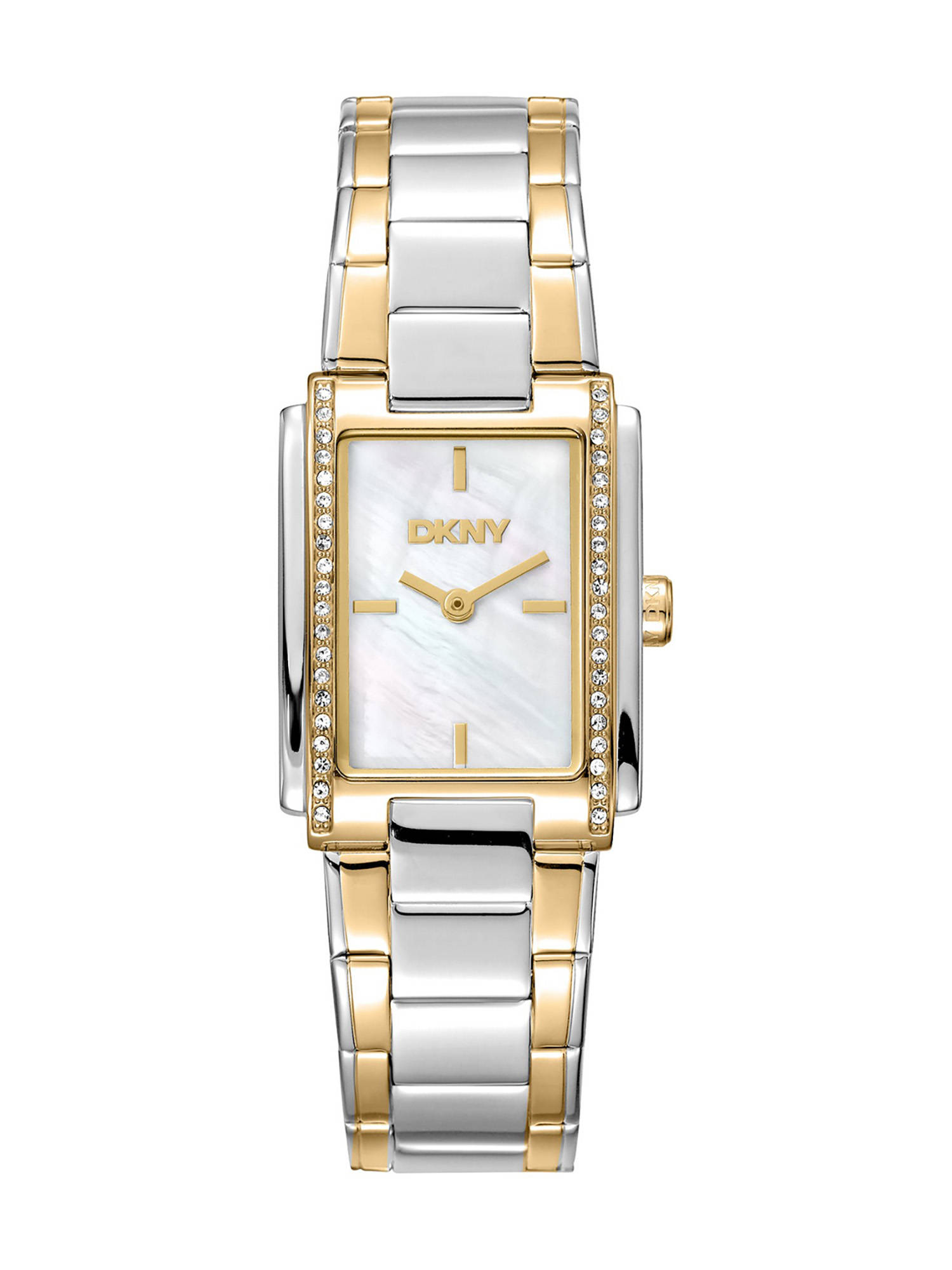 DKNY Evening Analog White Rectangle Dial Womens Watch - DK1L122M0075