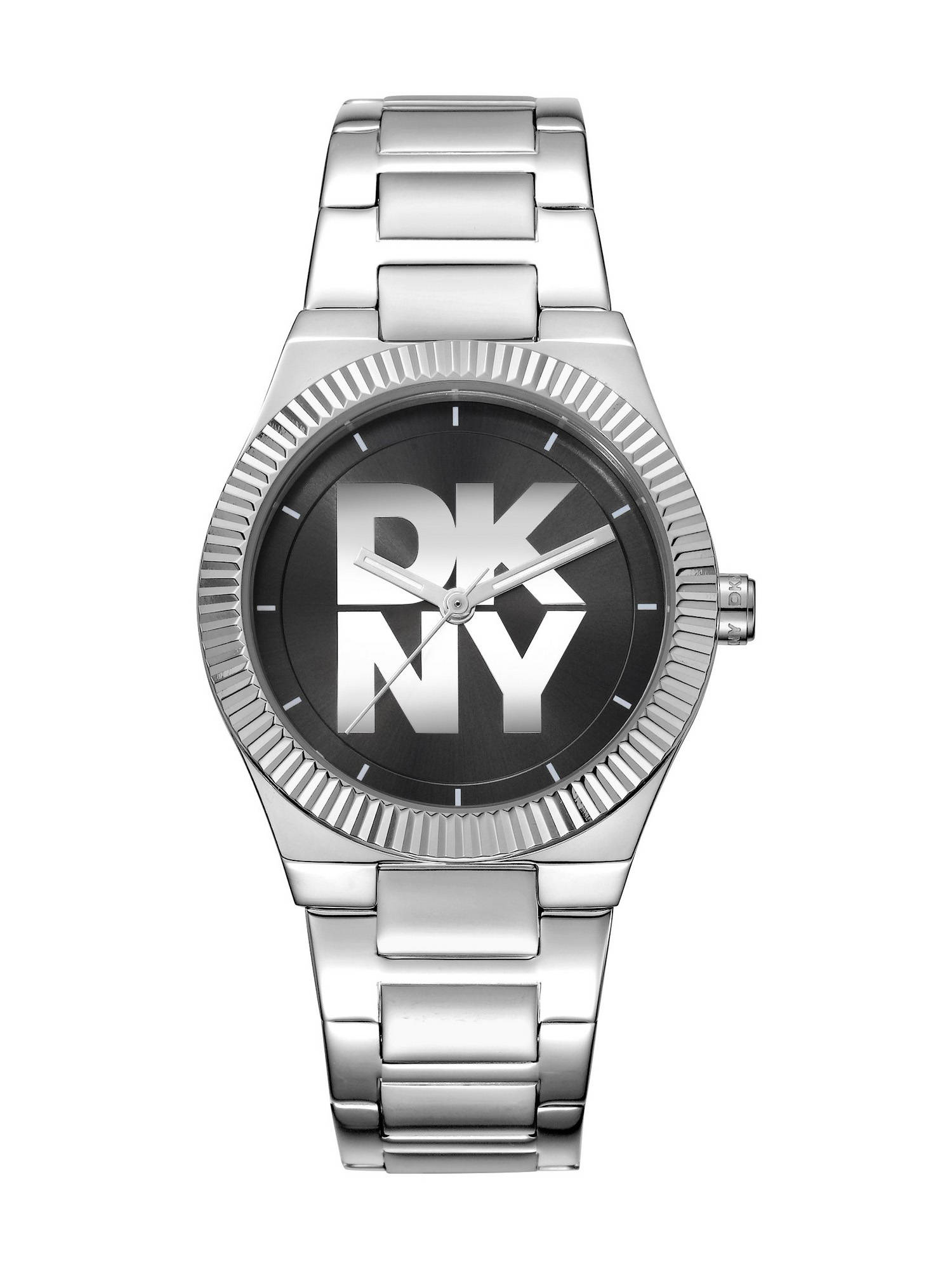 DKNY Logo Analog Black Round Dial Womens Watch - DK1L102M0025