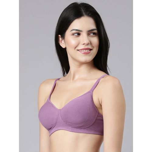 Buy Enamor Fab-Cool Stretch Cotton Everyday High Coverage, Non Padded Bra  For Women Online