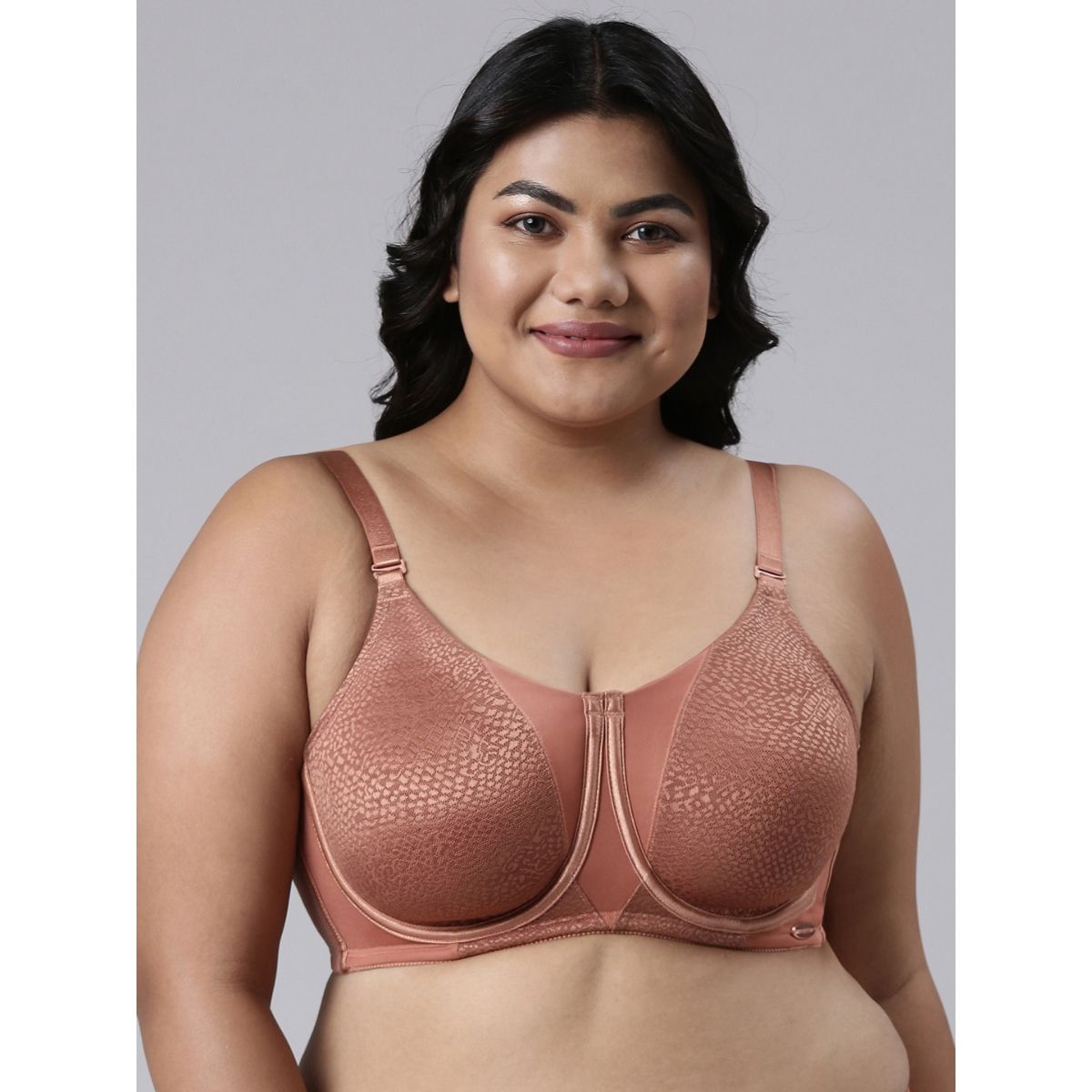 Buy Enamor womens Minimizer with Spill control Non padded wired Full  Coverage Bra F053 Honey Beige online