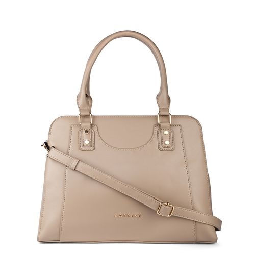 Caprese Kiara Satchel Bag Medium Taupe