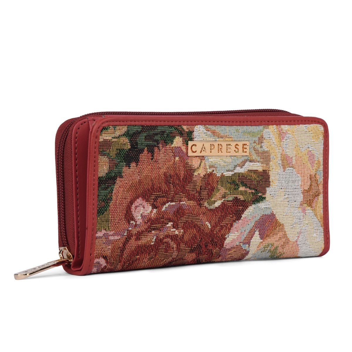 Buy Caprese Brandi Zip Around Wallet Medium Red Online