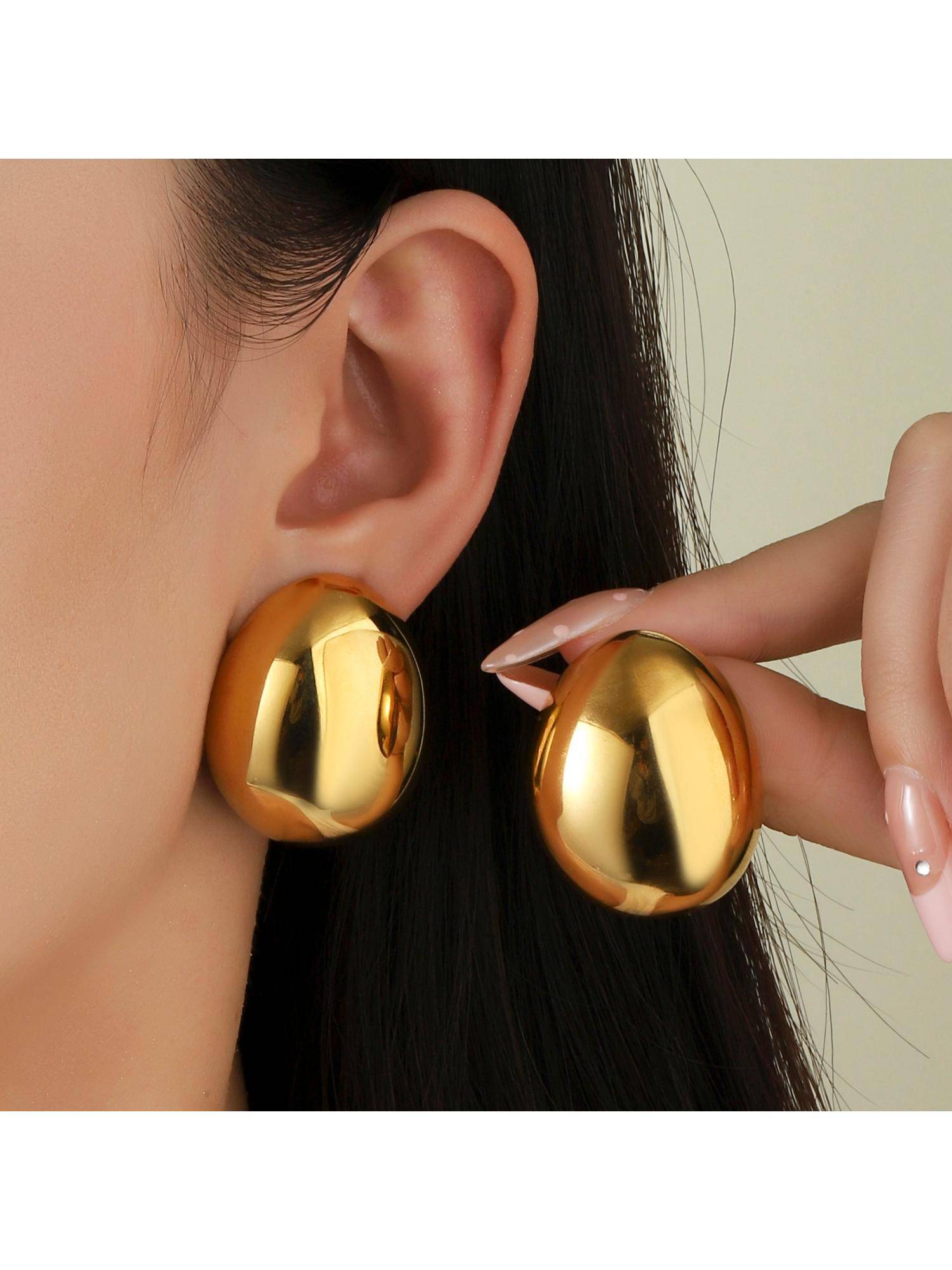 Salty Thriving Solid Gold Earring