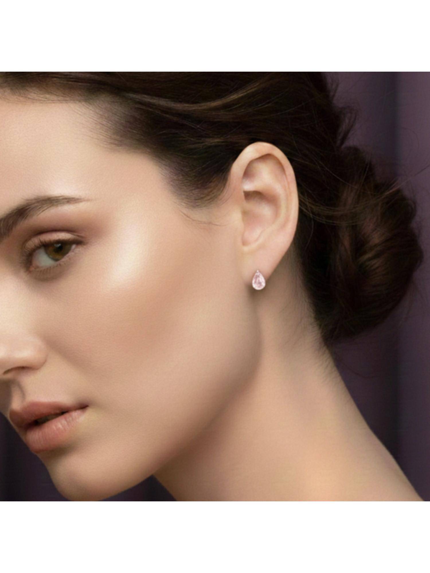 Salty Blush Drop Spark Studs Earrings