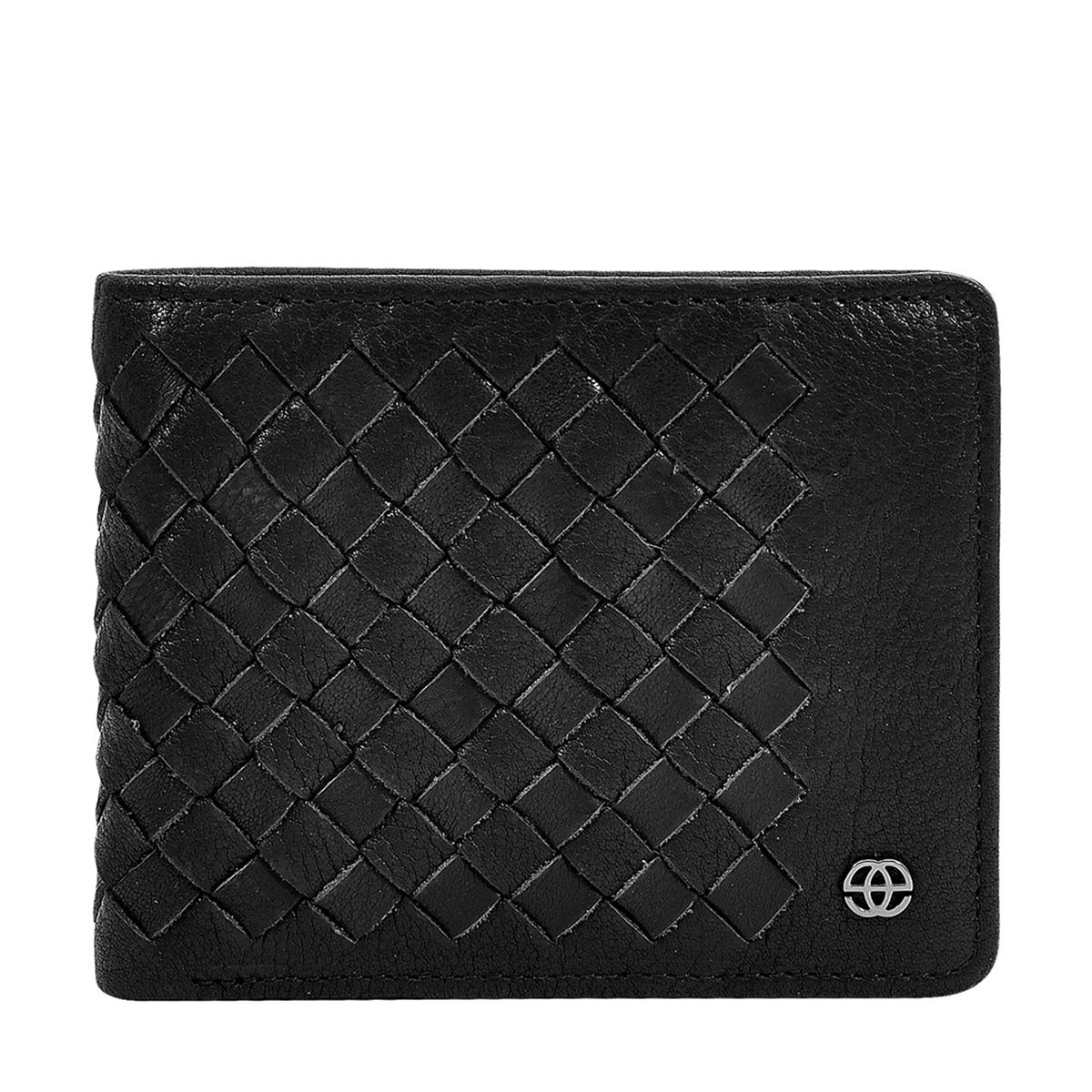 Eske Paris Adolf Bi-Fold Leather Men's Wallet with 3 Card Slots, RFID Protected, Tornedo Black