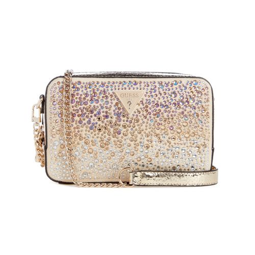 Buy Guess Gold Lua Mini Crossbody Top Zip Online