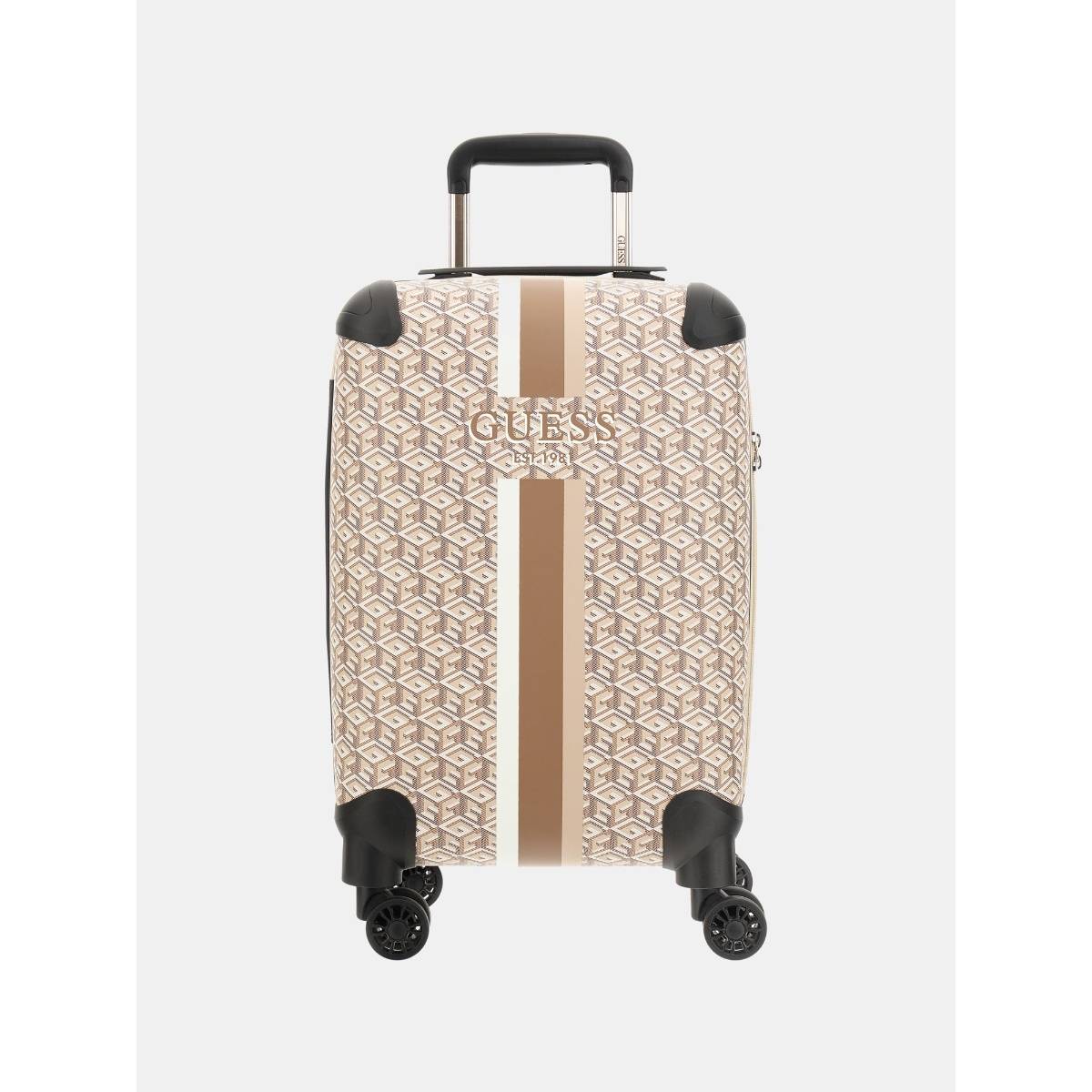 Guess Brown Wilder 18 In 8-Wheeler Travel Bag