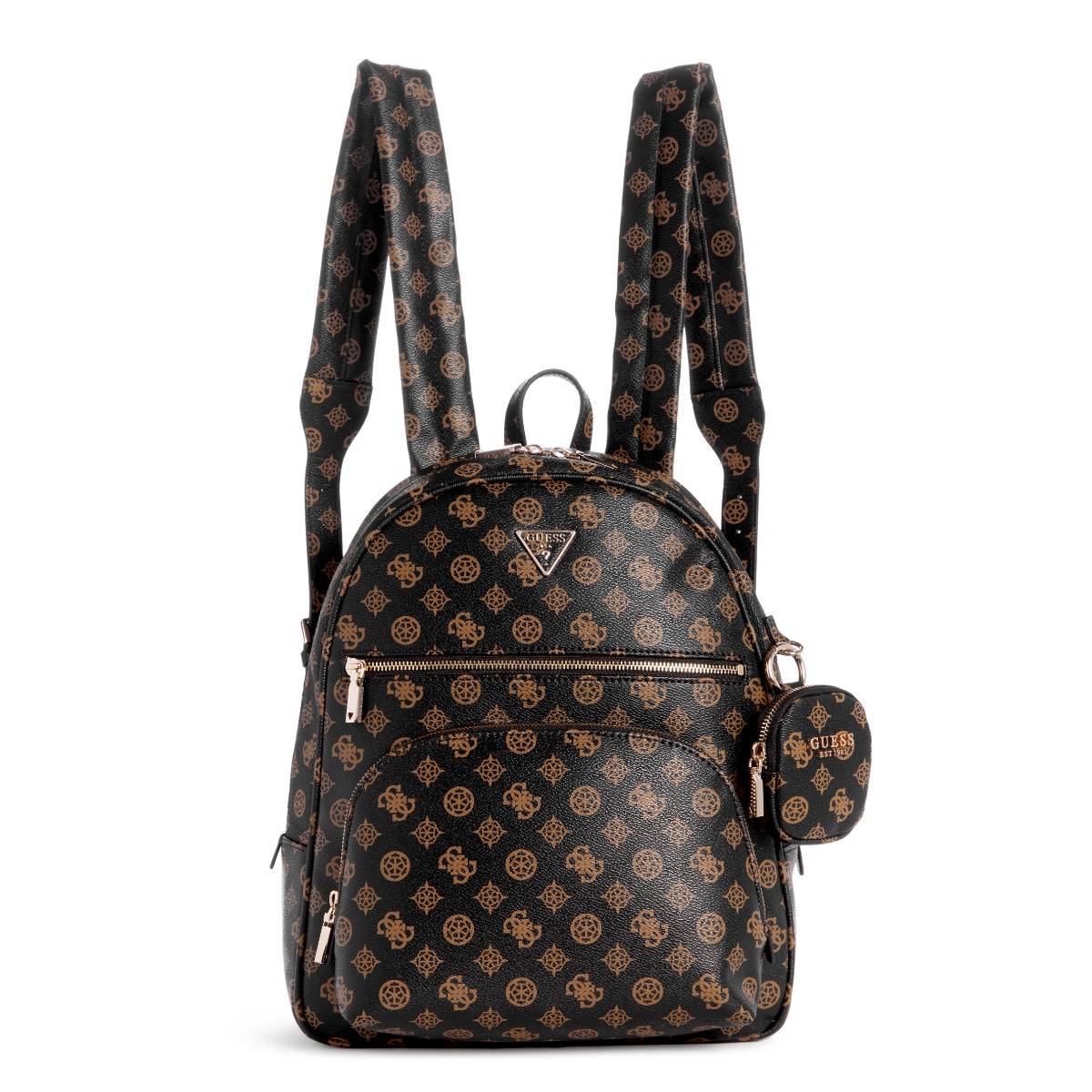Guess Brown Power Play Large Tech Backpack