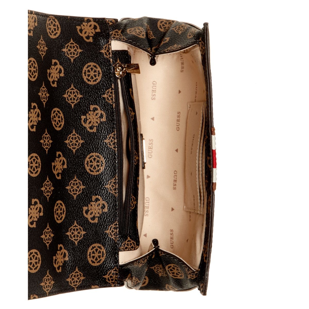 Guess Marsha Box Satchel in Black | UK