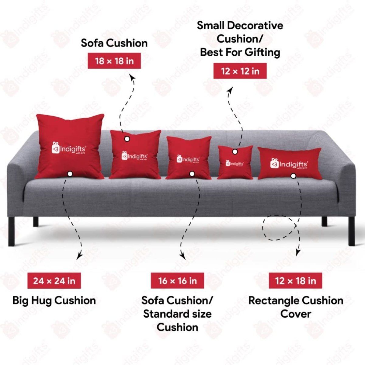 Buy Indigifts Floral Cushion Covers for Living Room (Set Of 4) Online