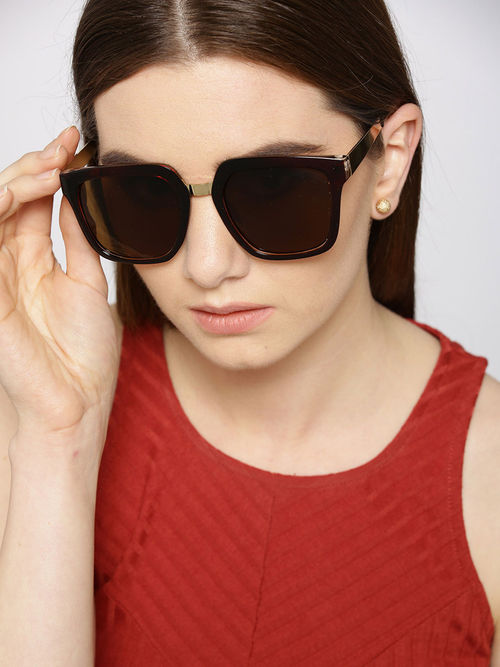 Twenty Dresses By Nykaa Fashion Make Me Famous Sunglasses Brown