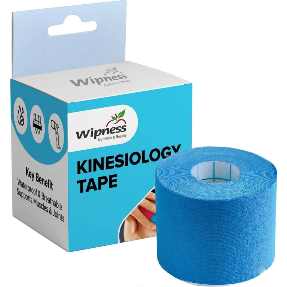 Wipness Kinesiology Tape 5 Metres Length Sports Tape - Pack Of 1